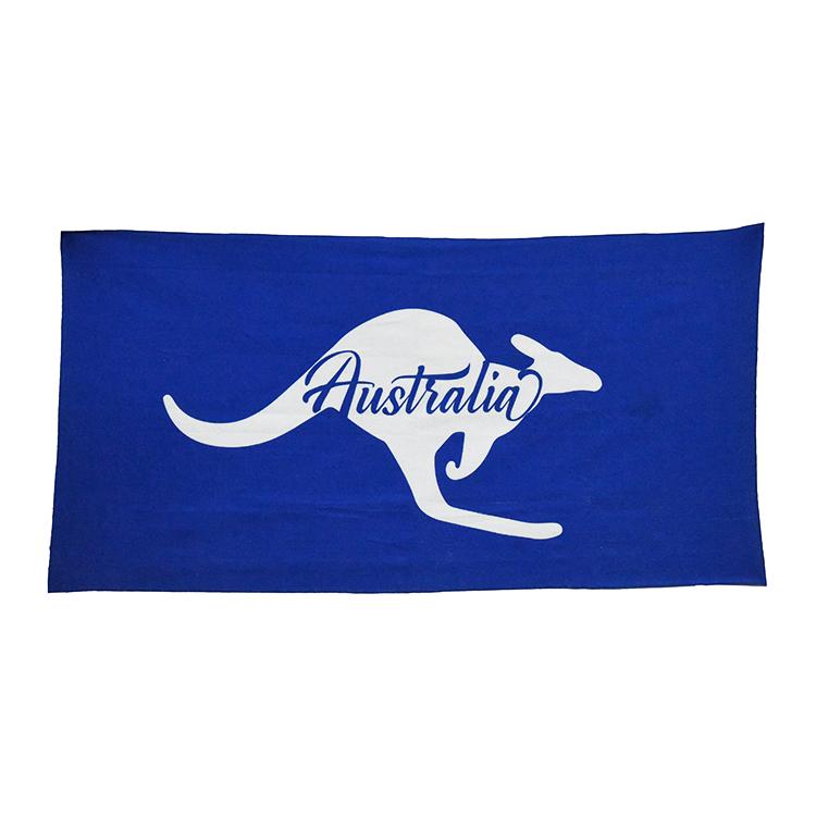 Beach Towel 'Känguru' Badetuch blau/weiß