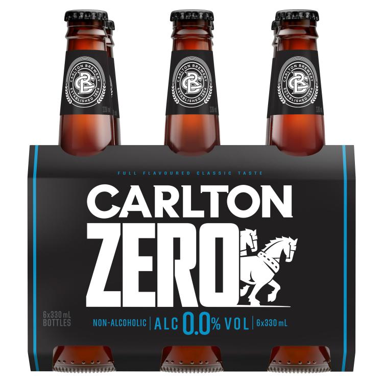 Carlton Zero Bottle 0.0 % vol. Sixpack