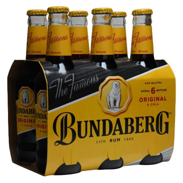 Bundaberg Original Rum & Cola Bottle 4.6 % vol. Sixpack [MHD: 04.12.2025]
