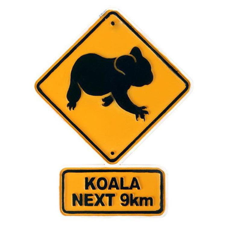 Magnet Australien Road Sign 'Koala' 8,5 cm