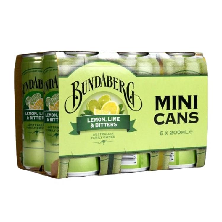 Bundaberg Lemon, Lime & Bitters Mini Can - Australian Import 6er Pack