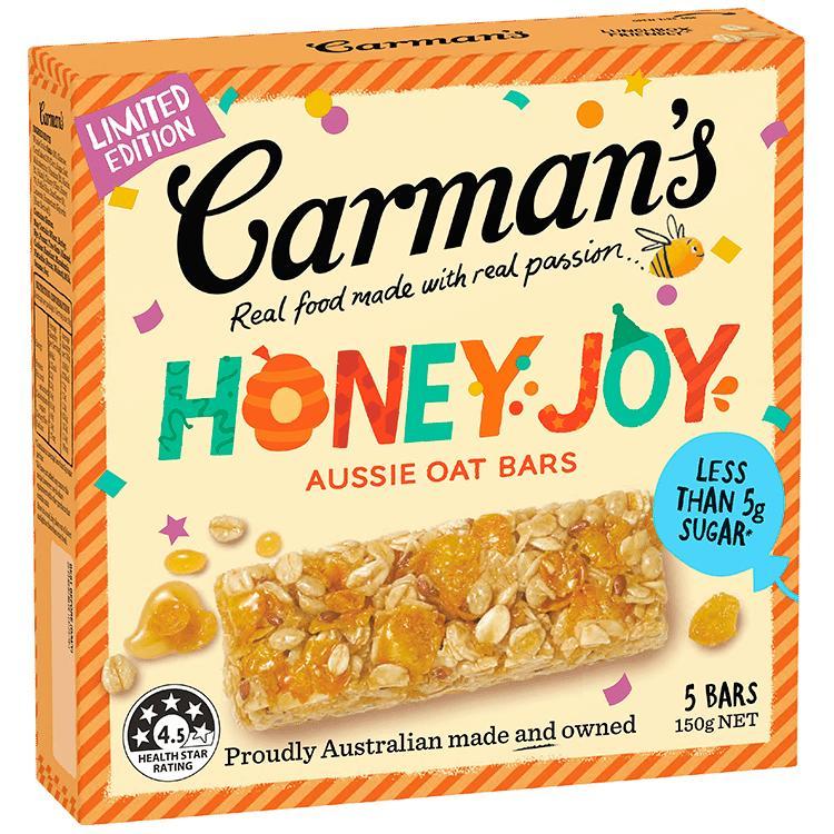 Carman's Aussie Oat Honey Joy Muesli Bars [MHD: 30.05.2025]