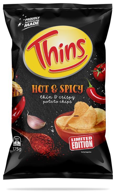 Thins Hot & Spicy Chips - LIMITED EDITION -