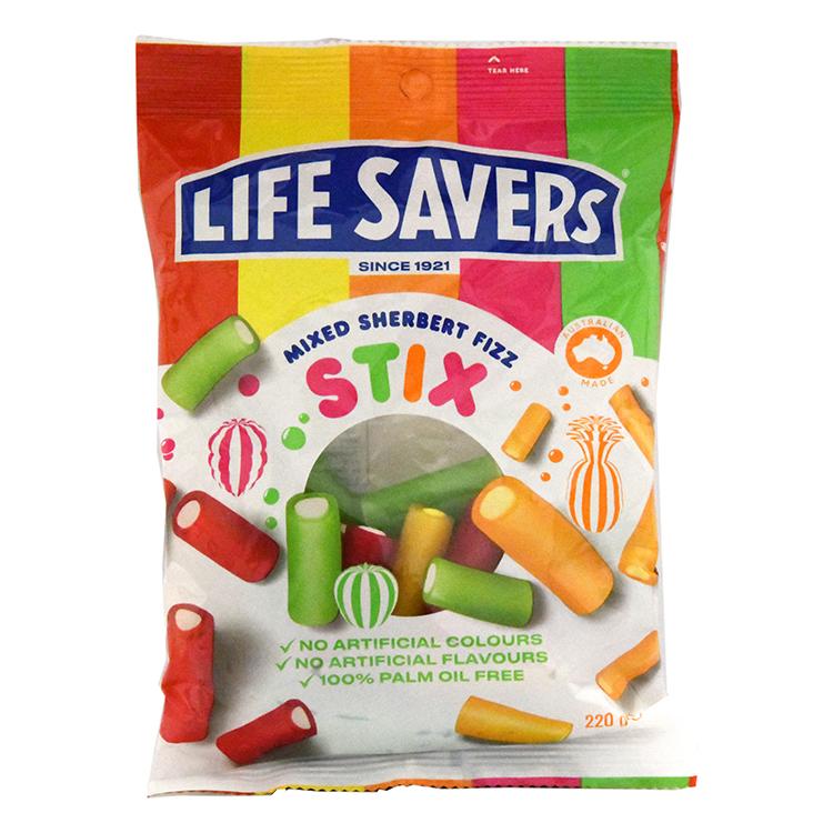 Lifesavers Mixed Sherbert Fizz Stix