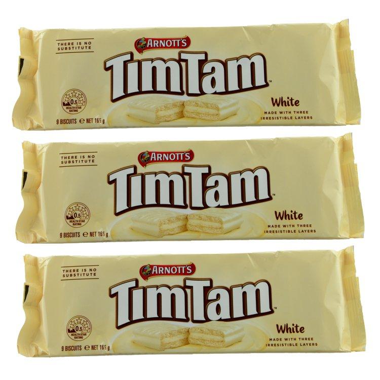 Tim Tam White Biscuits Weiße Schokolade Triple Pack