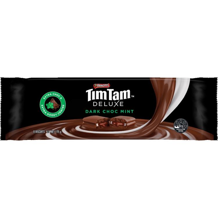 Tim Tam Dark Choc Mint Biscuits Pack of 5