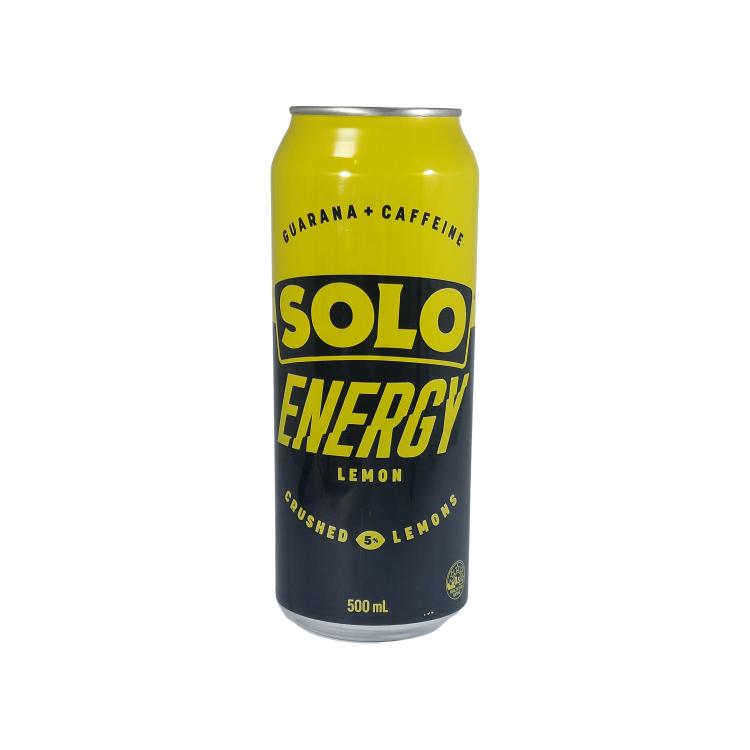 SOLO Energy Drink Lemon Guarana + Caffeine