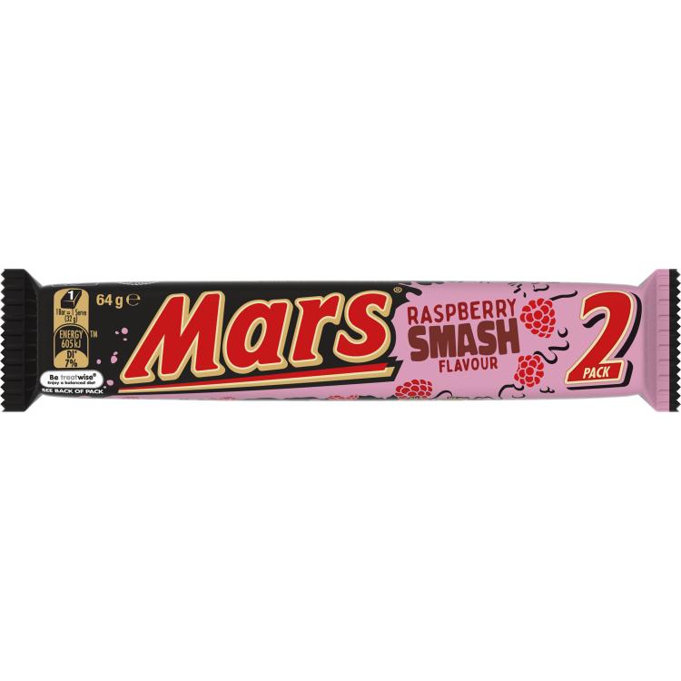 Mars Raspberry Smash Twin Pack Schokoriegel - Import
