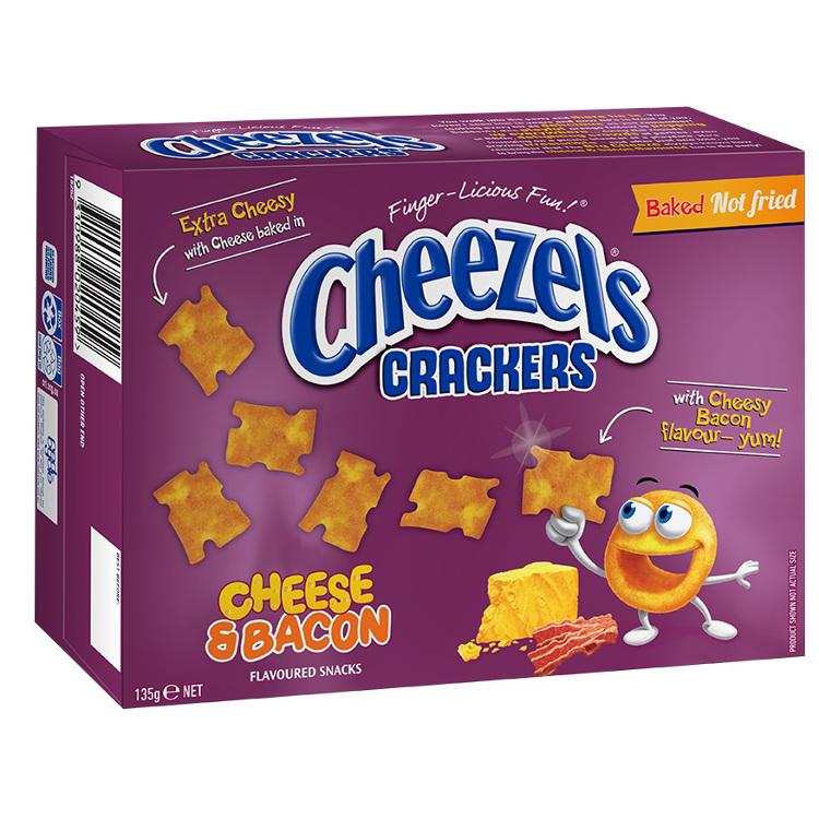 Cheezels Cheese & Bacon Crackers [MHD: 31.05.2024]