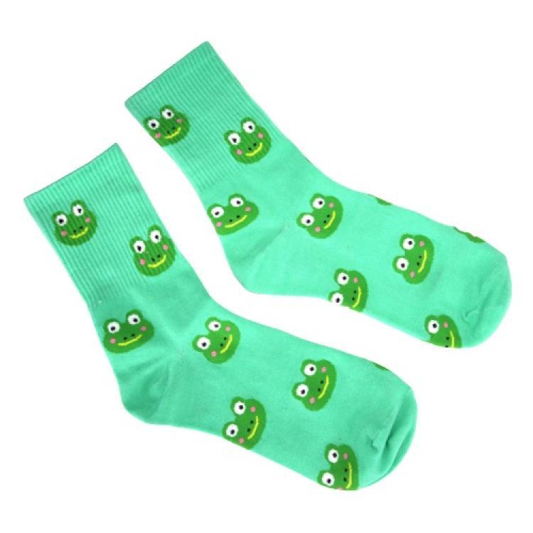 Socken mit Tiermuster 'Frosch' Gr. 36-39, 1 Paar