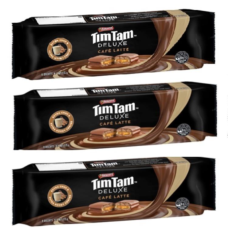 Tim Tam Cafe Latte Biscuits Triple Pack