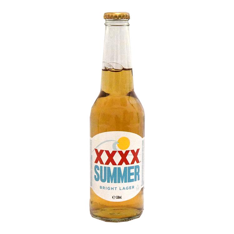 XXXX Summer Bright Lager Bottle 4.0 % vol.