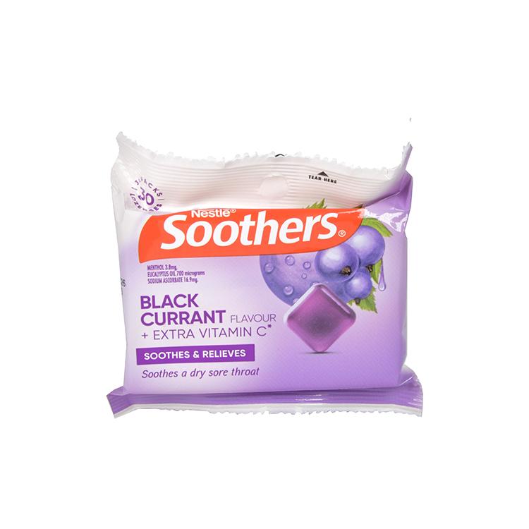 Nestle Soothers Blackcurrant Halspastillen