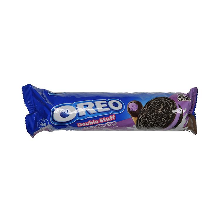 Oreo Double Stuff Berry Choc Top Cookies - Import