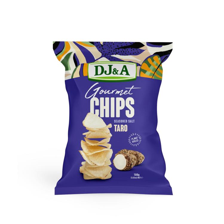 DJ&A Gourmet Taro Chips Seasoned Salt