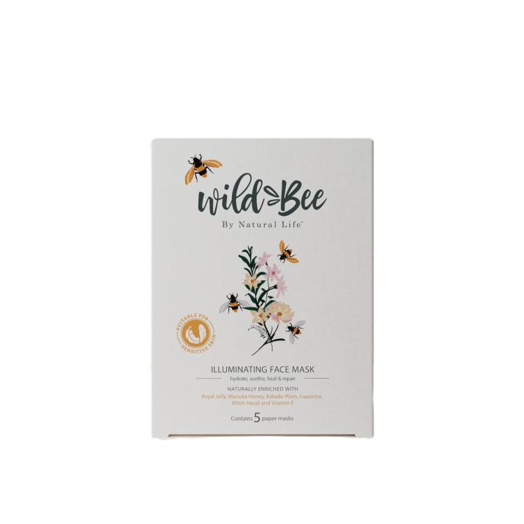 Wild Bee Illuminating Face Mask Pack of 5