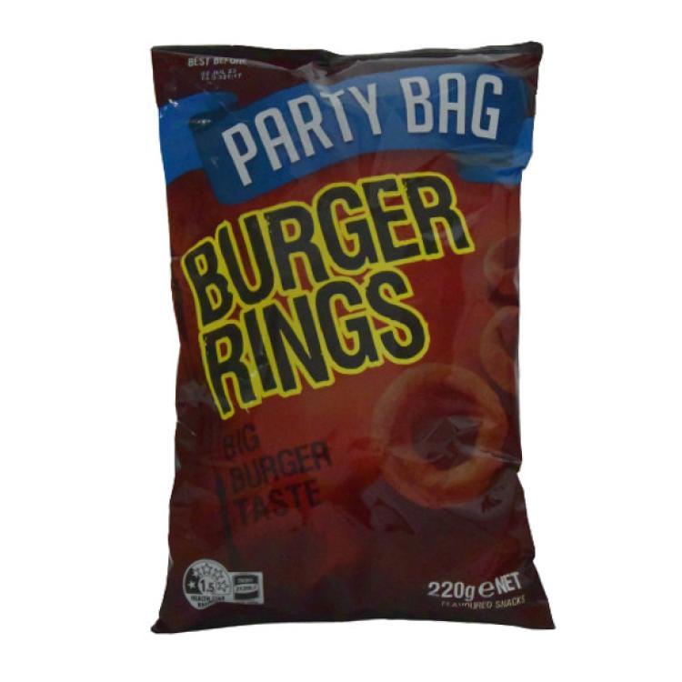 Burger Rings Maissnack Party Bag [MHD: 02.07.2023]