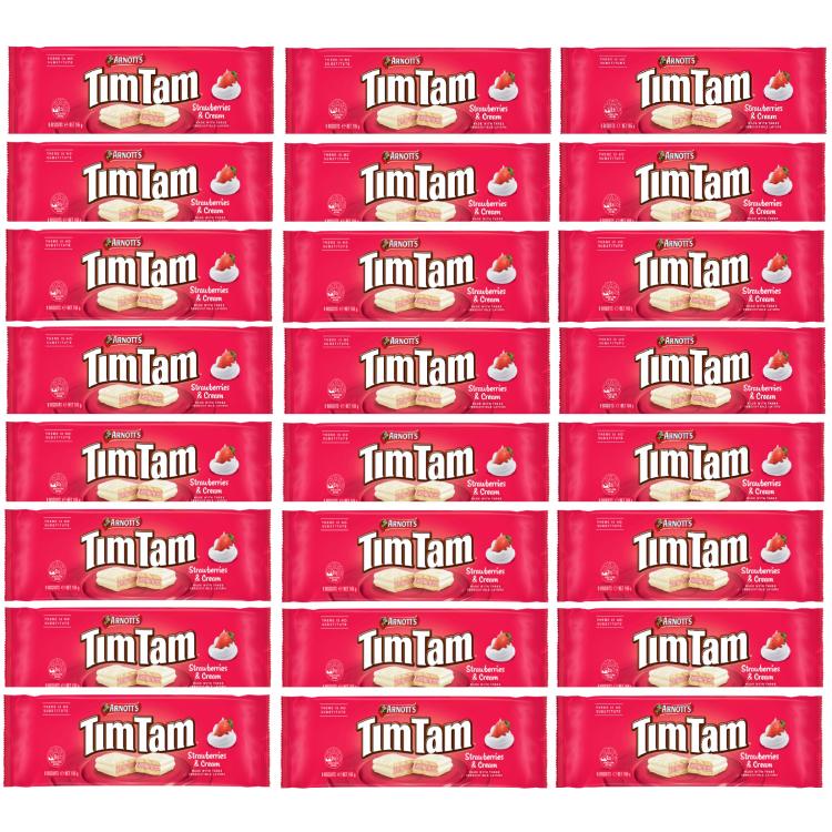 Tim Tam Strawberries & Cream Biscuits Karton