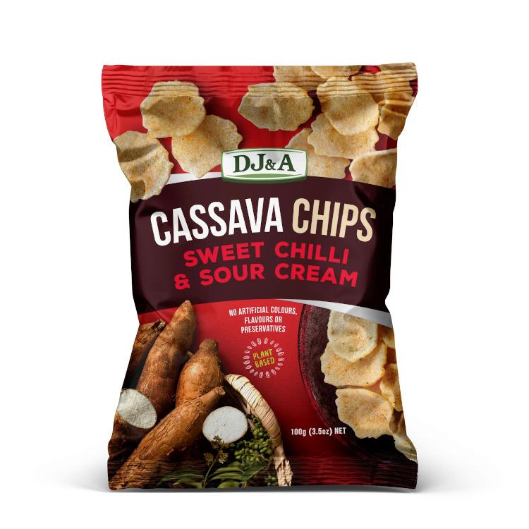 DJ&A Cassava Chips Sweet Chilli & Sour Cream