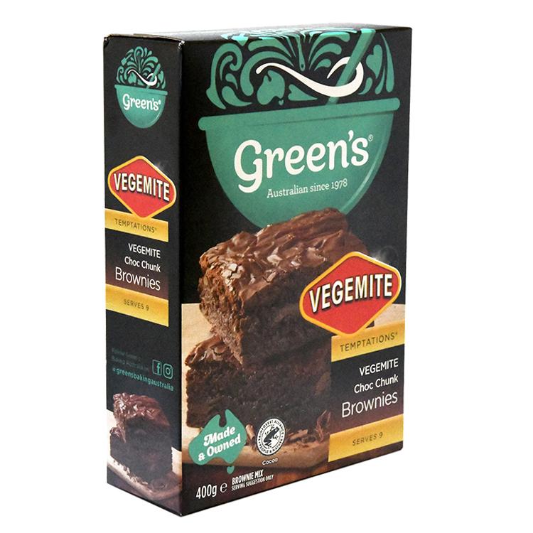 Green's Vegemite Choc Chunk Brownie Mix