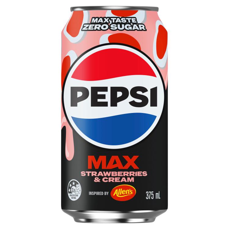 Pepsi Max Strawberries & Cream Cola - Import