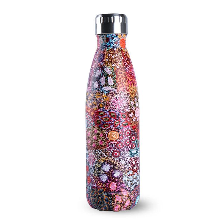 Koh Living Aboriginal Stainless Steel Water Bottle 'Grandmother's Country'