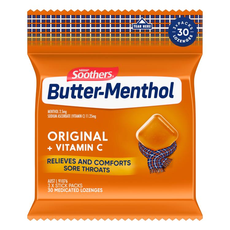 Nestle Soothers Butter-Menthol Halspastillen