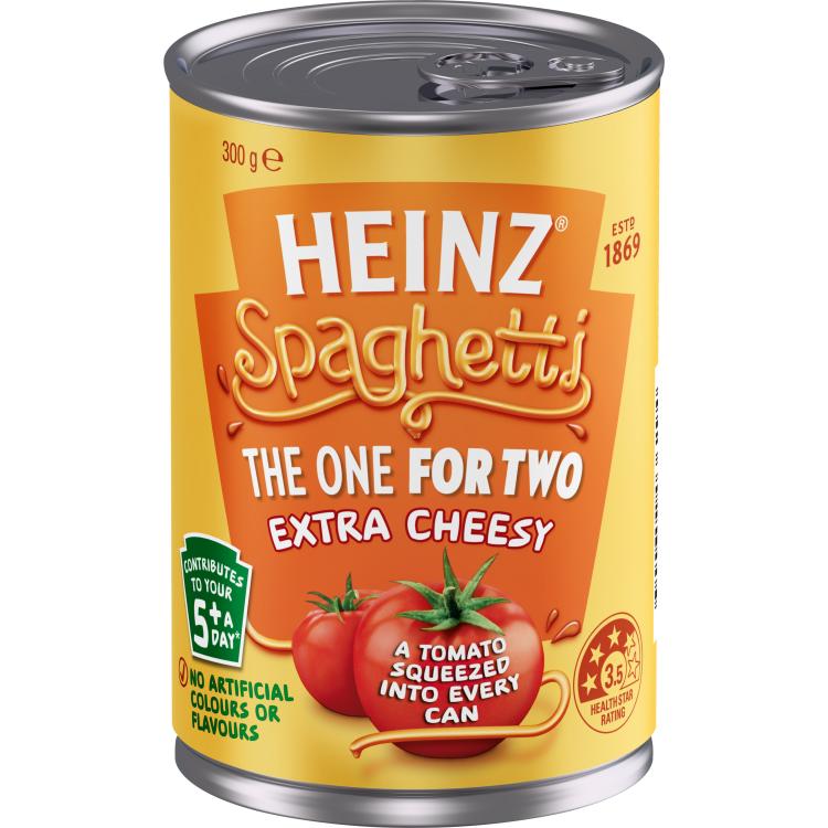 Heinz Spaghetti The One For Two Extra Cheesy