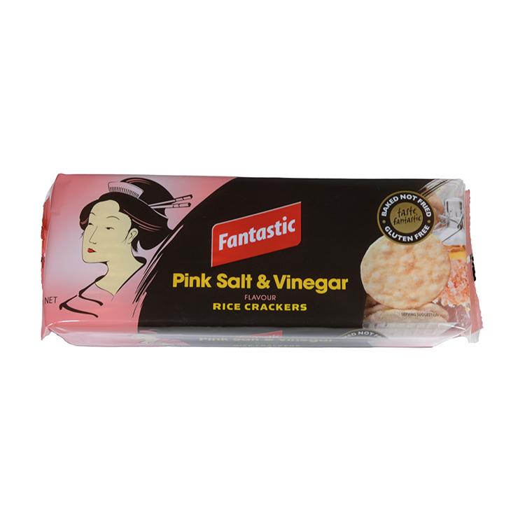 Fantastic Pink Salt & Vinegar Rice Crackers