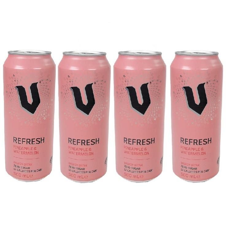 V Refresh Pineapple & Watermelon Energy Drink Fourpack - Australian Import