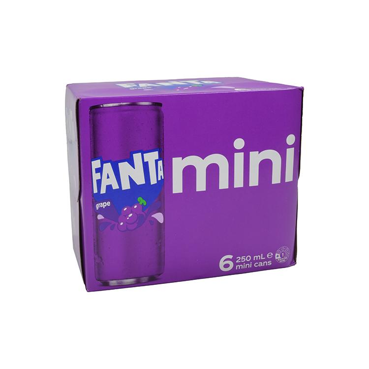 Fanta Grape Soft Drink Mini Cans 6er Pack - Import