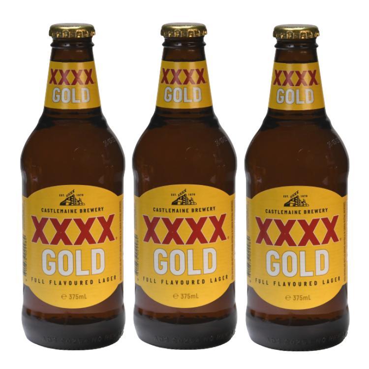 XXXX Gold Lager Stubby 3.5% vol. Triple Pack