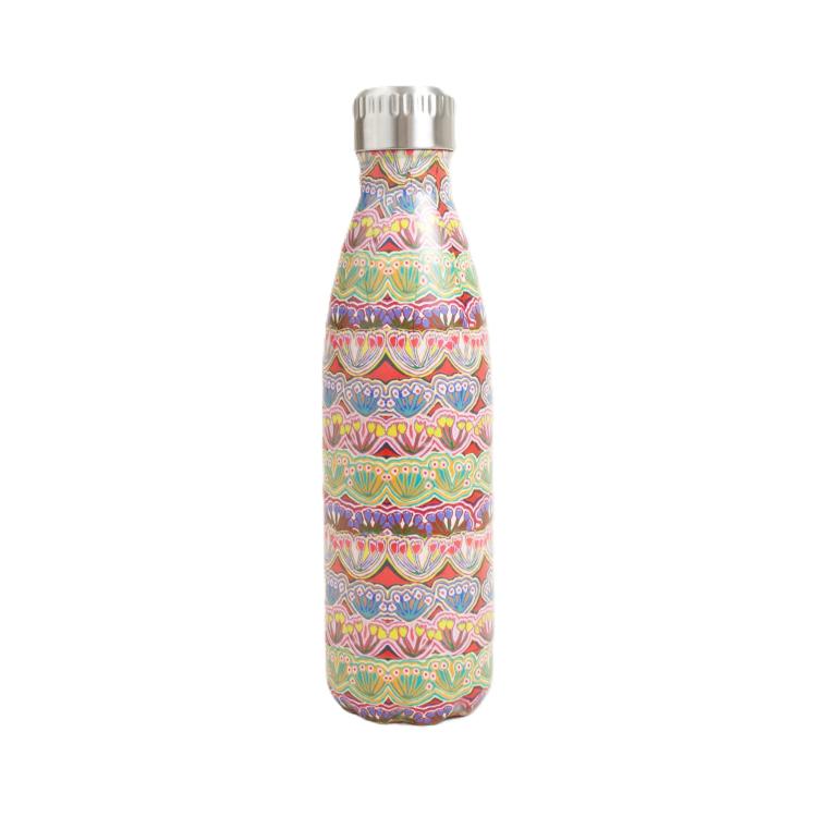Koh Living Aboriginal Stainless Steel Water Bottle 'Medicine Flowers'