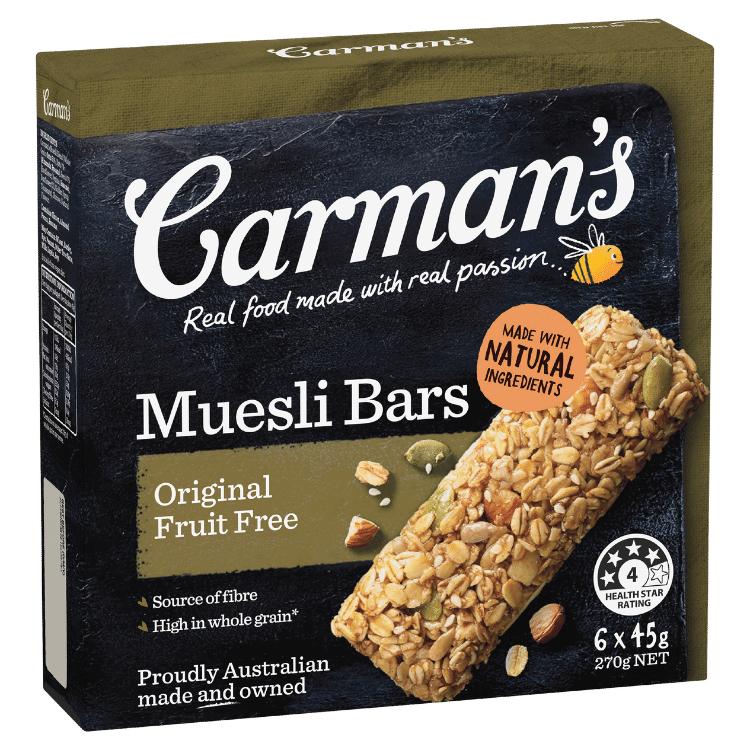 Carman's Original Fruit Free Muesli Bars