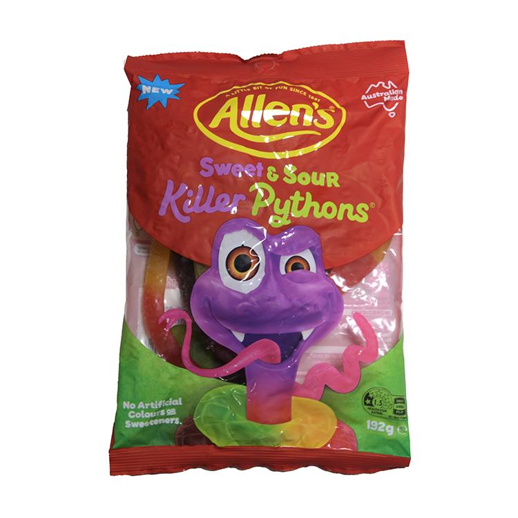 Allen's Sweet & Sour Killer Pythons Fruchtgummi