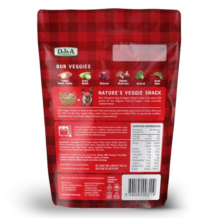 DJ&A Veggie Crisps Hot & Spicy