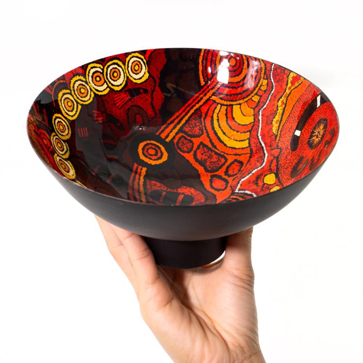Better World Arts Aboriginal Bowl 'Hailstorm Dreaming' 20,5x10 cm
