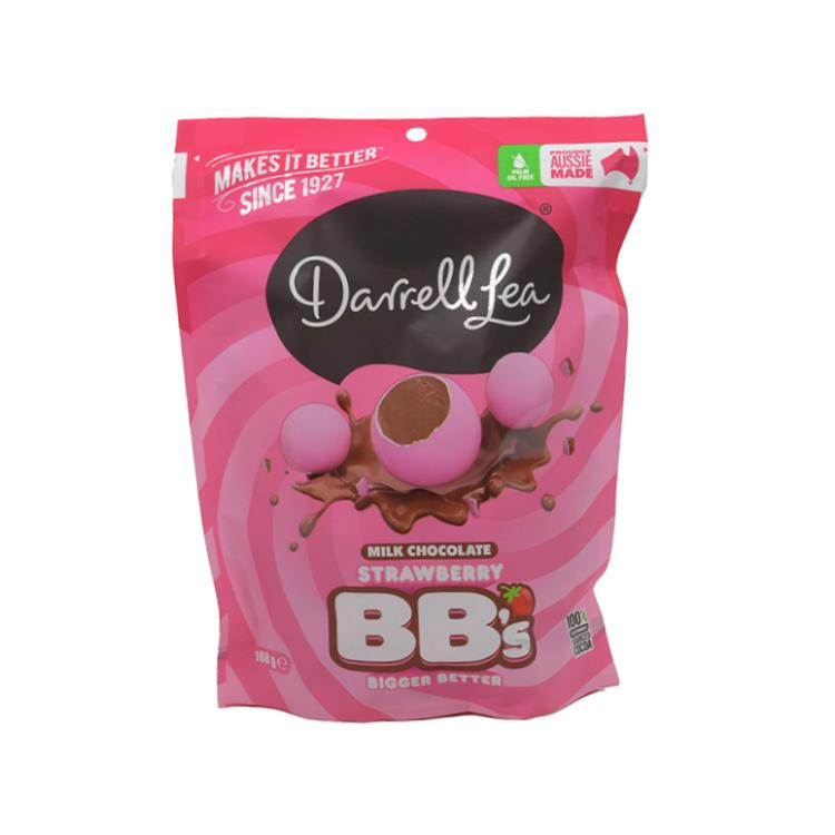 Darrell Lea Milk Chocolate Strawberry BB's
