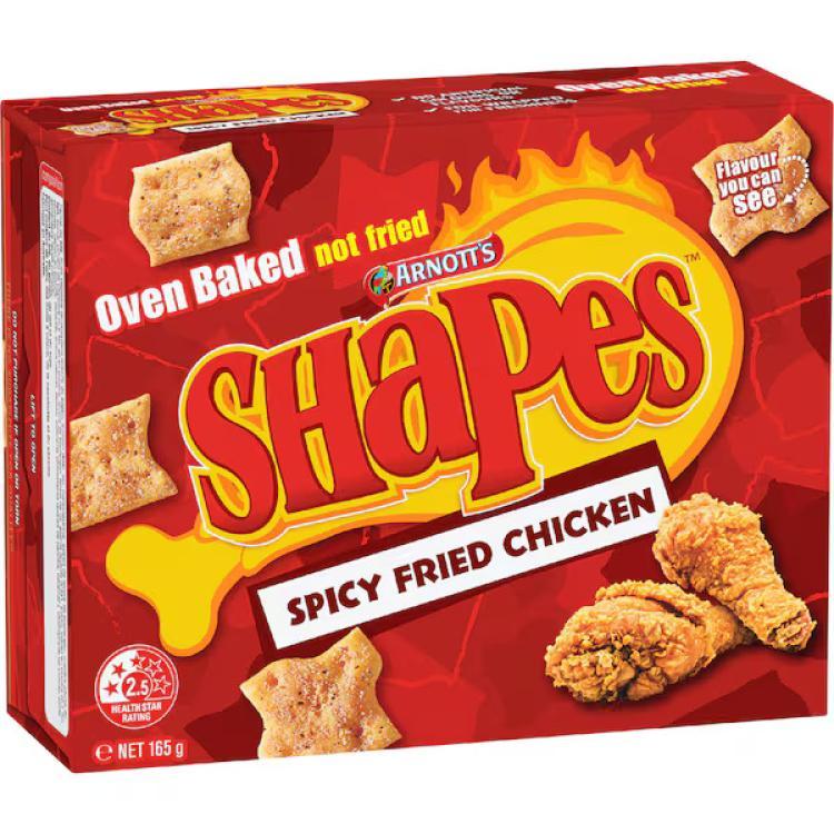 Arnott's Shapes Spicy Fried Chicken Cracker [MHD: 13.08.2026]
