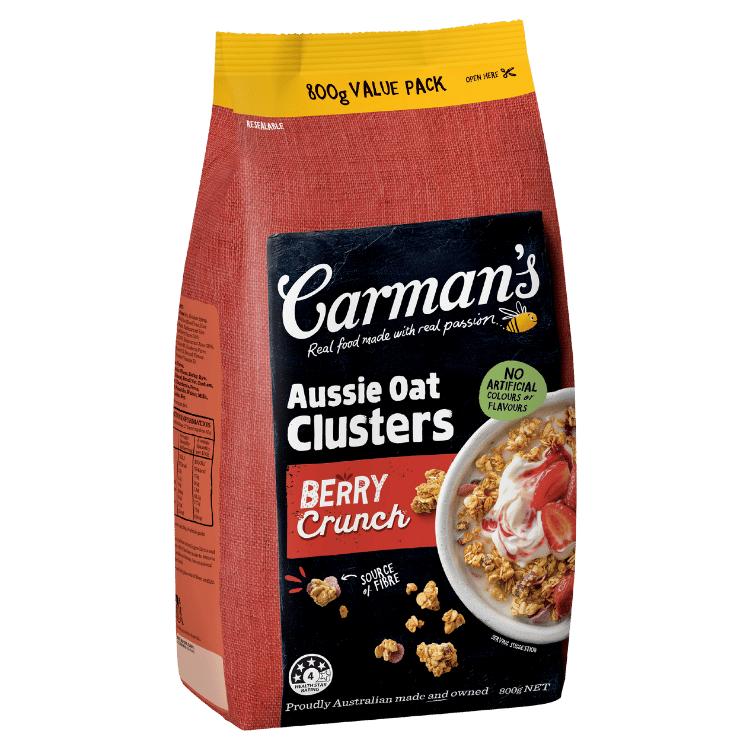 Carman's Aussie Oat Clusters Berry Crunch Value Pack