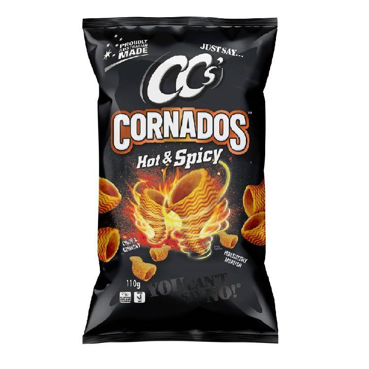 CCs Cornados Corn Chips Hot & Spicy [MHD: 14.10.2023]