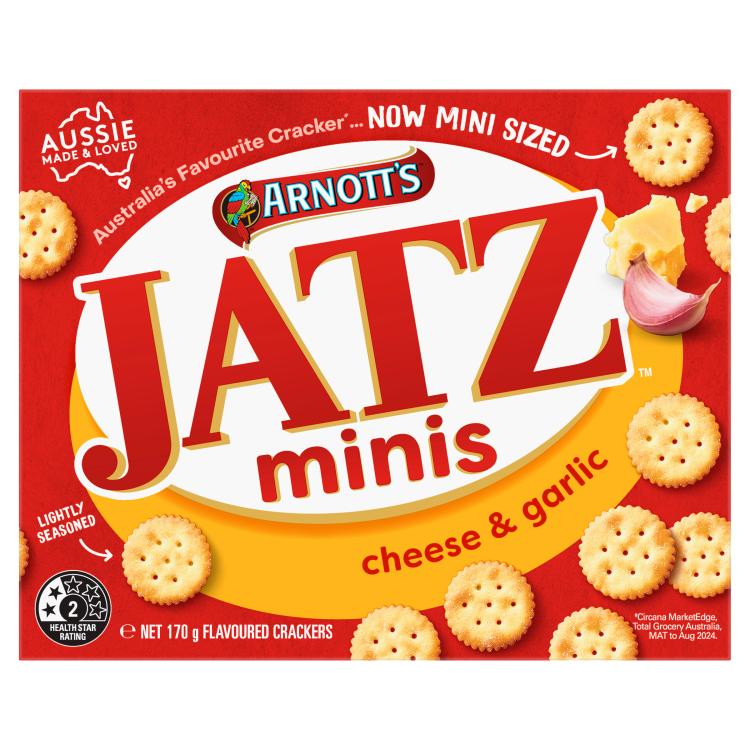 Arnott's Jatz Minis Cheese & Garlic Cracker