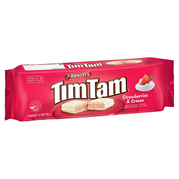Tim Tam Strawberries & Cream Biscuits