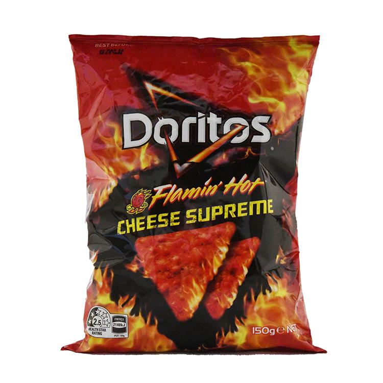 Doritos Flamin' Hot Cheese Supreme Tortilla Chips - Import