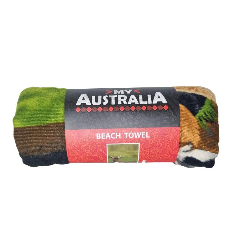 Beach Towel 'Känguru Australia' Badetuch