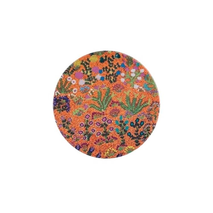 Koh Living Aboriginal Ceramic Coaster 'Bush Flowers Blooming'