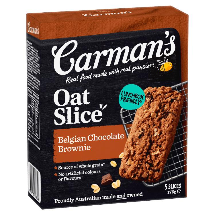 Carman's Oat Slice Belgian Chocolate Brownie