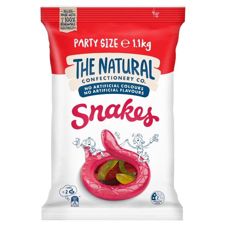 The Natural Confectionery Co. Snakes Party Size