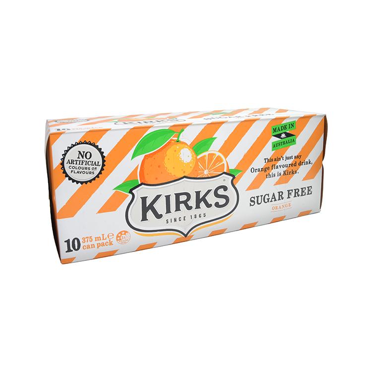 Kirks Orange Sugar Free Karton - Import