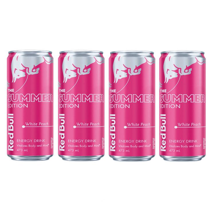 Red Bull The Summer Edition White Peach - Import Fourpack